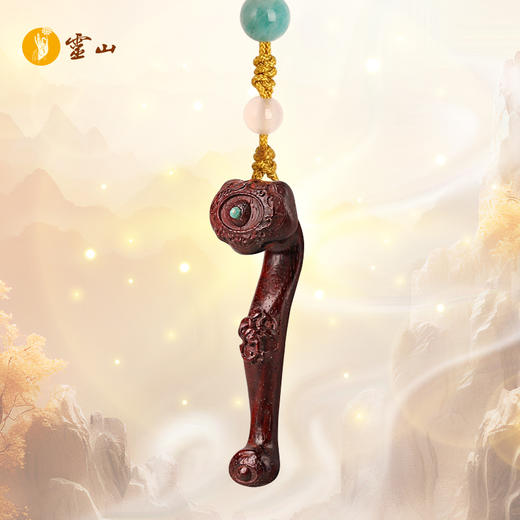 灵山木迦·富贵如意紫檀挂件 商品图1