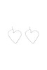Rebecca Minkoff 简约银色心形耳坠 508 商品缩略图1
