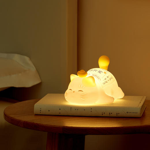 【故宫家居】黄金万两宫猫小夜灯拍拍灯摆件生日礼物 商品图2