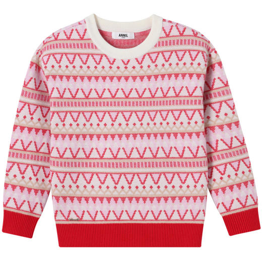 女童费尔岛提花毛衣冬季新款安奈儿童装实体店同款AG444631 商品图6