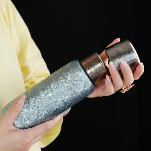 暗香疏影纯钛保温杯 双层纯钛高档水杯户外旅行焖泡茶杯 商品图1