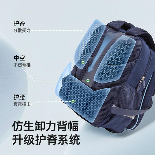 英氏儿童多功能减负轻便书包男生女生上学书包中小学生减负书包 商品图1