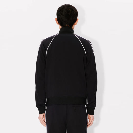 KENZO 高田贤三 男士小海棠花徽标拉链外套 黑色 FE65 SW212 4IH 99J 商品图2