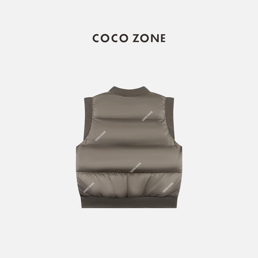 COCO ZONE 秋冬90鹅绒单排扣保暖背心羽绒服CC2C2267 商品图1