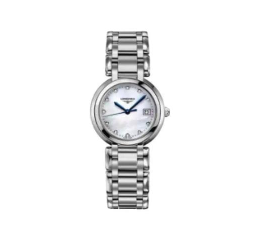 LONGINES浪琴心月系列 石英机芯 日历 日期显示 女表 瑞表 30mm 白色表盘 精钢表壳 精钢表带 商品图0