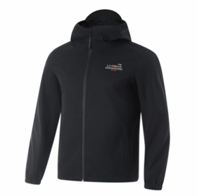 李宁健身系列男子防风透湿运动风衣AFDU827-1