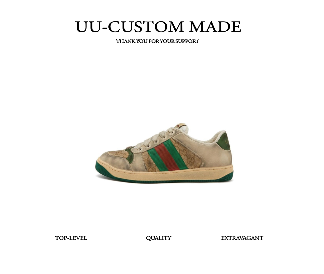 GUCCI古驰 Screener 帆布 GG珐琅 脏脏鞋 时尚板鞋 男女同款（HC）