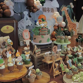 百日宴宴甜品台套餐
(套餐不包含背景 下单至少提前2天联系客服)