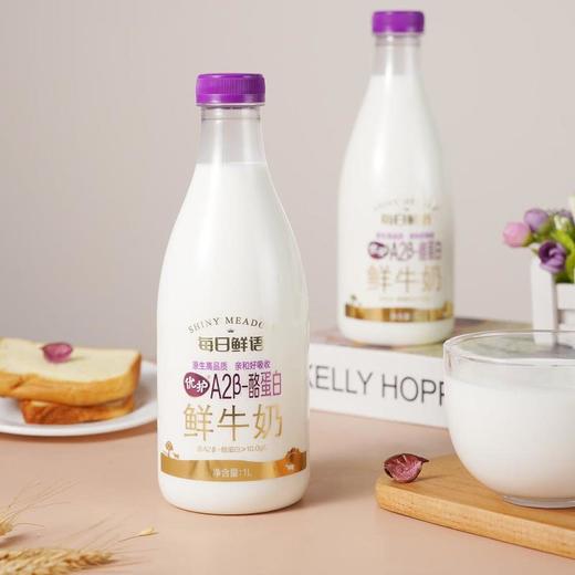 MM 山姆 每日鲜语（Shiny Meadow）优护A2β-酪蛋白鲜牛奶（全脂巴氏杀菌乳)1L*2 商品图1