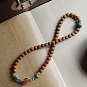 【青山特惠】6mm46颗老山檀原创【星瑶】双圈手串y36