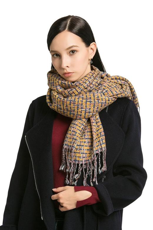 SUMMER & SAGE 复古撞色编织围巾 36 商品图0