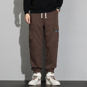 【新款DQ】大依优型大码束脚工装裤休闲长裤男舒适休闲简约百搭加肥加大男装潮款