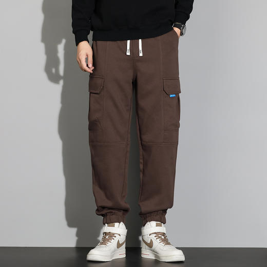 【新款DQ】大依优型大码束脚工装裤休闲长裤男舒适休闲简约百搭加肥加大男装潮款 商品图0