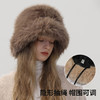 韩版百搭保暖护耳渔夫帽秋冬宽檐加厚仿兔毛盆帽纯色长毛绒帽学生潮流百搭新款旅游必备小红书推荐 商品缩略图2