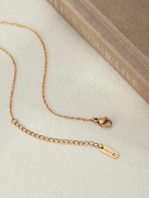 Oflye潮流饰品  双层叠戴猪鼻子金色项链女长款高级感小众秋冬毛衣链轻奢 商品图3