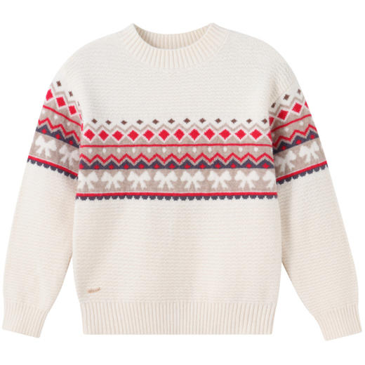 女童费尔岛提花毛衣冬季新款安奈儿童装实体店同款AG444627 商品图6