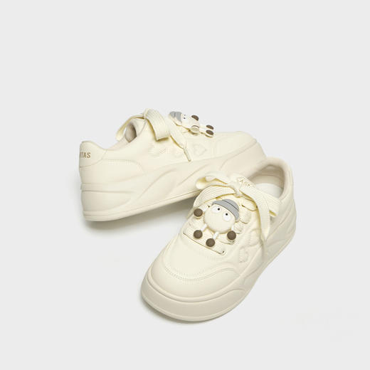 IEF/爱依服2025时尚休闲鞋 秋冬 小众设计百搭低帮厚底小白鞋9760 商品图1