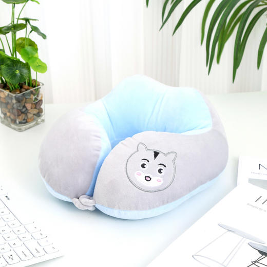 【全方位包裹脖颈！巧妙hold住各种睡姿】u型枕旅行颈椎枕头飞机头枕u形脖枕护脖子靠枕护颈枕办公室午休枕，纽扣固定，防止睡觉时U型枕脱落变形。ry 商品图13