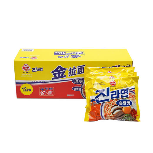 MM 山姆 不倒翁 韩国进口 金拉面（原味）120g*12 商品图0