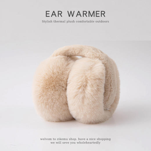 保暖耳罩冬女耳暖防冻可爱耳朵套骑车秋冬季防寒毛绒耳捂冬天户外必备旅游户外骑行必备手套 商品图1