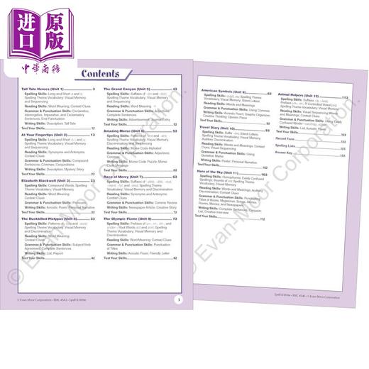 【中商原版】技能铅笔刀 拼写练习册 六年级 Skill Sharpeners Spell and Write Grade 6 英文原版进口 儿童教材教辅 小学课程 商品图1