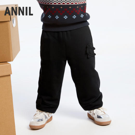 男童保暖舒弹棉裤冬季新款安奈儿童装实体店同款XB446841 商品图0