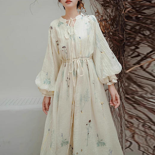 裁缝学苑AQ380法式宫廷复古百褶灯笼袖连衣裙纸样新款长袖裙子样板 商品图2