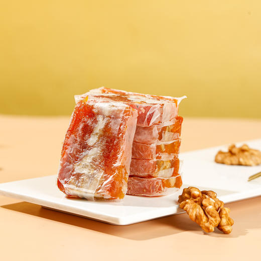 【广西特产，柿饼夹核桃仁】大自然好食材吊柿饼+核桃仁+营养丰富，平整厚实大块够满足，独立小包装精品盒装QQ 商品图4