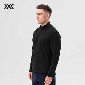 X-BIONIC 旷野抓绒半开领长袖T恤 男秋冬保暖透汽轻量徒步中间层XJM-24725N
