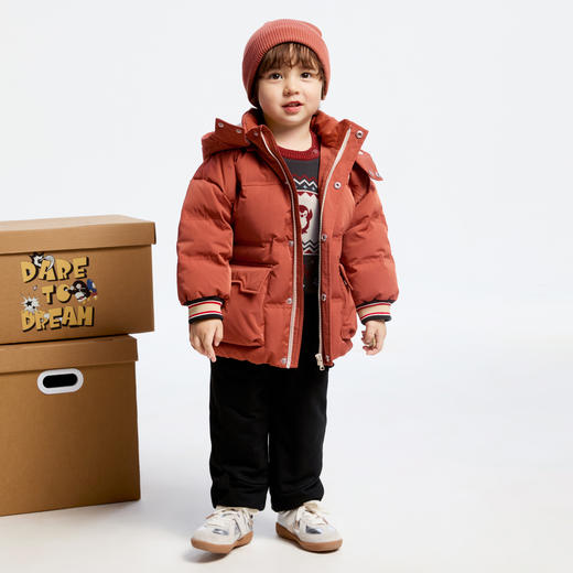 男童保暖舒弹棉裤冬季新款安奈儿童装实体店同款XB446841 商品图3