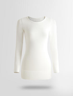 Fusalp - TROOP COL ROND - NEIGE - 女装 - 保暖内衣 - 白色