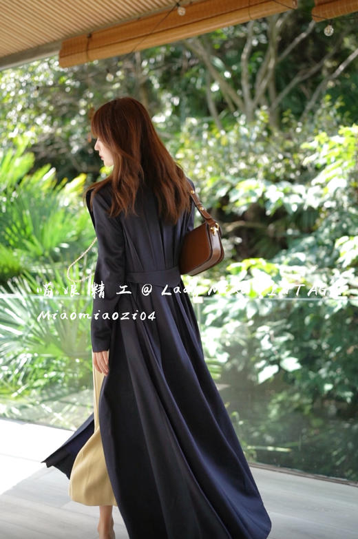 #1411【复团】喵娘精工@1411_M63《伦敦旧事》复古优雅霍格沃茨风格大摆风衣裙 商品图13