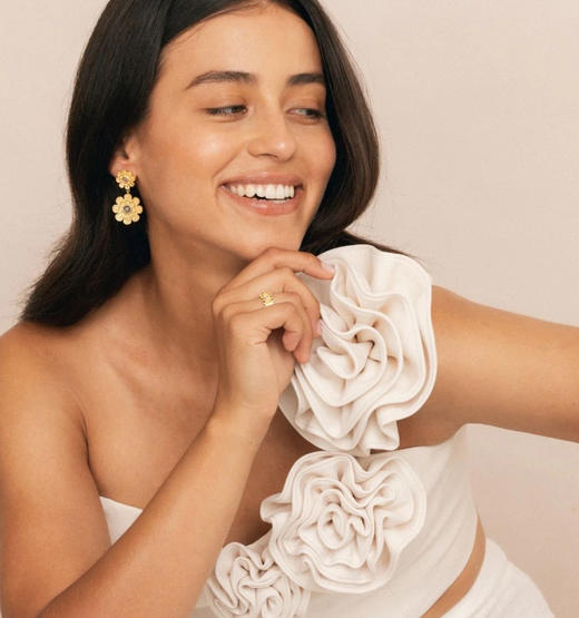 BIANC SALLY EAR 花朵耳环 商品图0