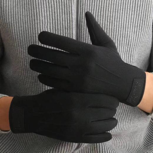 男士德绒手套防风保暖触屏手套开车骑行触屏冬季保暖加厚加绒 商品图1