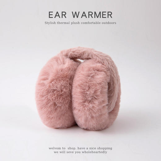 保暖耳罩冬女耳暖防冻可爱耳朵套骑车秋冬季防寒毛绒耳捂冬天户外必备旅游户外骑行必备手套 商品图3