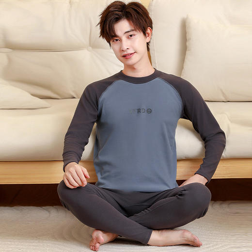 【7A级物理抗菌款，锁住温暖，从肌肤接触开始】7A抗菌青少年保暖内衣套装 中领男女童秋衣秋裤打底衫 儿童磨毛睡衣-QQ 商品图6