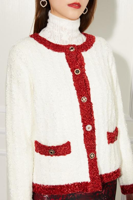 Le Malene 优雅香奈儿风毛织开衫 11180 商品图3