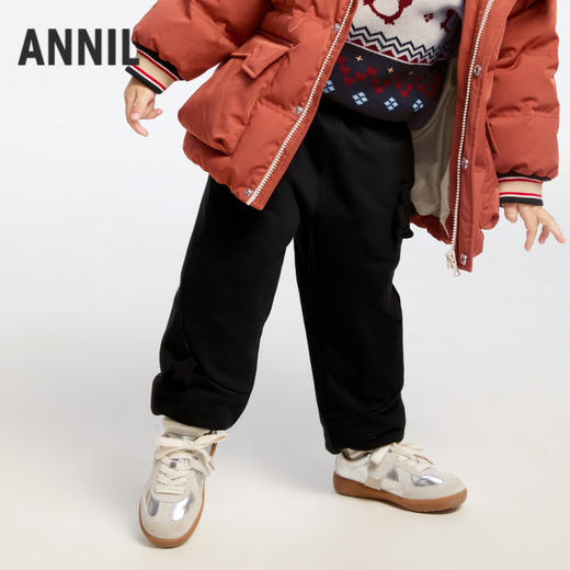 男童保暖舒弹棉裤冬季新款安奈儿童装实体店同款XB446841 商品图2