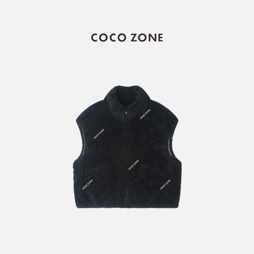 COCO ZONE 秋冬简约显瘦设计感立领拉链外套CC2D2623 商品图0
