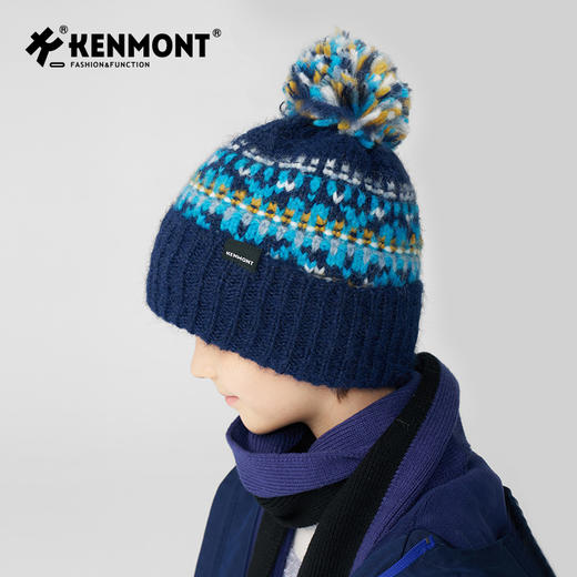 卡蒙儿童花式纱线  提花针织帽KM-4457 商品图8