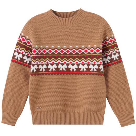 女童费尔岛提花毛衣冬季新款安奈儿童装实体店同款AG444627 商品图7