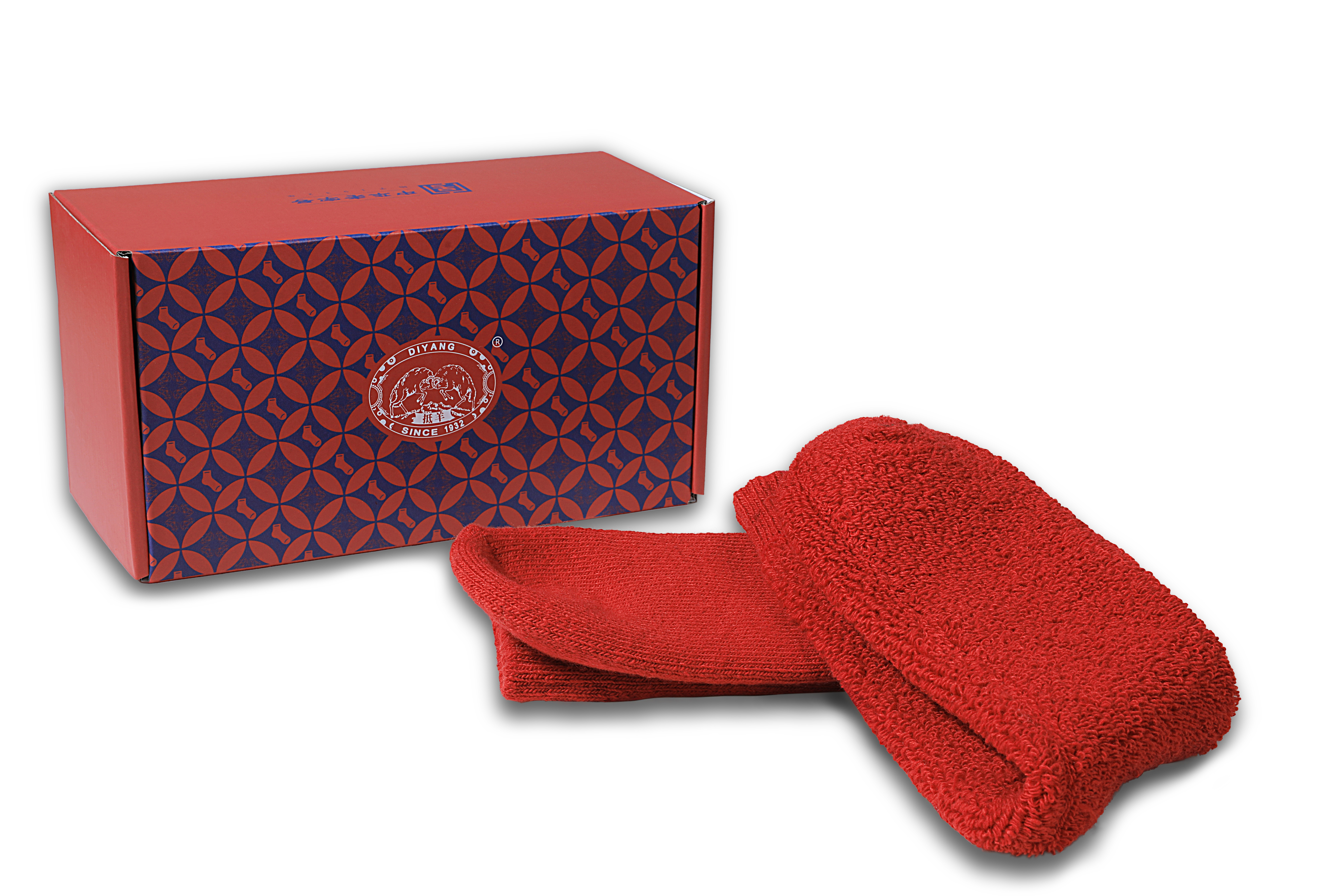 抵羊 鸿运羊毛袜 （两双装）