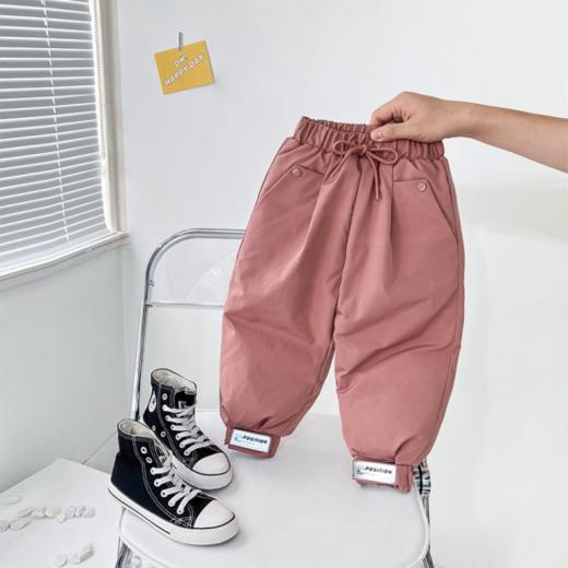 😎【小牛麦萌儿童韩版工装羽绒裤ZXY001】 😋超可爱的爆款and羽绒裤🥬 宝宝儿童羽绒裤💥 ✅倾斜口袋设计，精准走线、清晰度极高、 商品图2