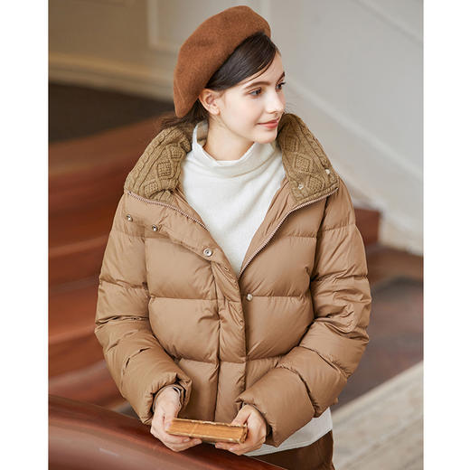 Famecoco范可儿肯豆短款美拉德羽绒服女冬FAB8AJ006 商品图1