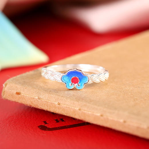 【如意】足银9999银滴胶仿编织如意吉祥戒指【RP-JZ580143】 商品图1