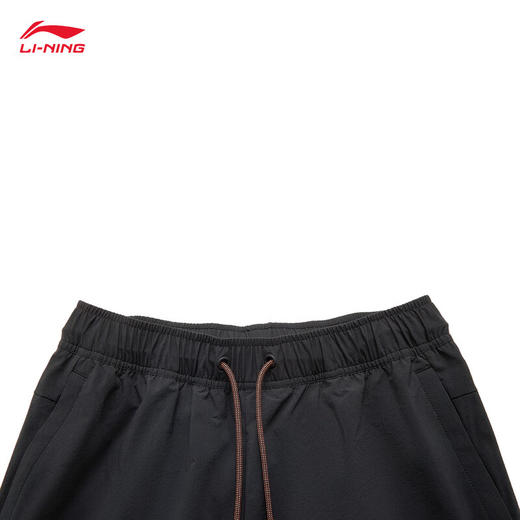 李宁防泼水运动裤长裤男四面弹直筒健身运动长裤AYKU103 商品图7