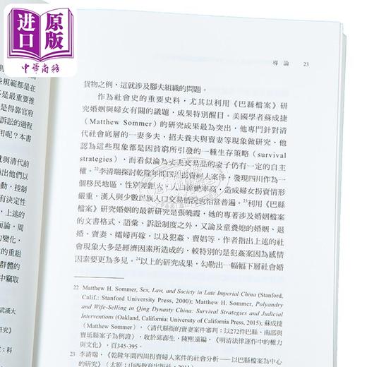 预售 【中商原版】日常犯罪与清代社会 十九世纪中国窃盗案件的多元分析 港台原版 巫仁恕 吴景杰 联经出版 商品图3