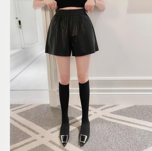 QG9755#皮短裤 商品图0