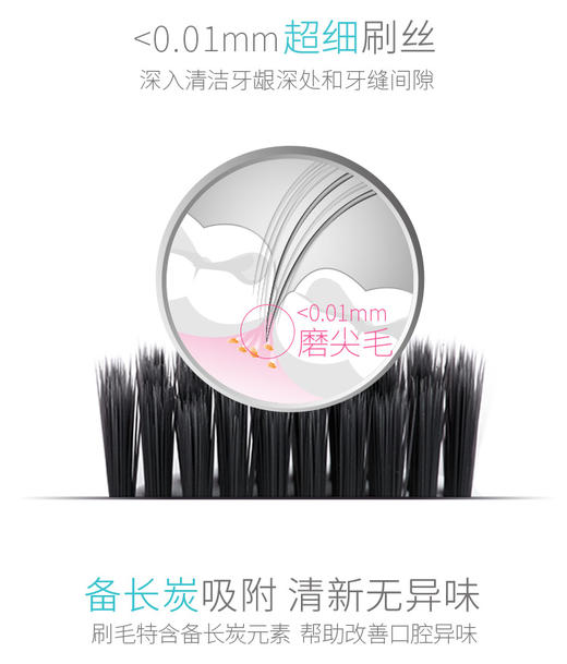 【绮】舒客炭丝能量牙刷超值4支装 商品图2