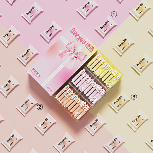 【超模君严选】德佑彩云款压缩毛巾20粒*3盒 小巧便携 旅途中的洁净伴侣 商品图2